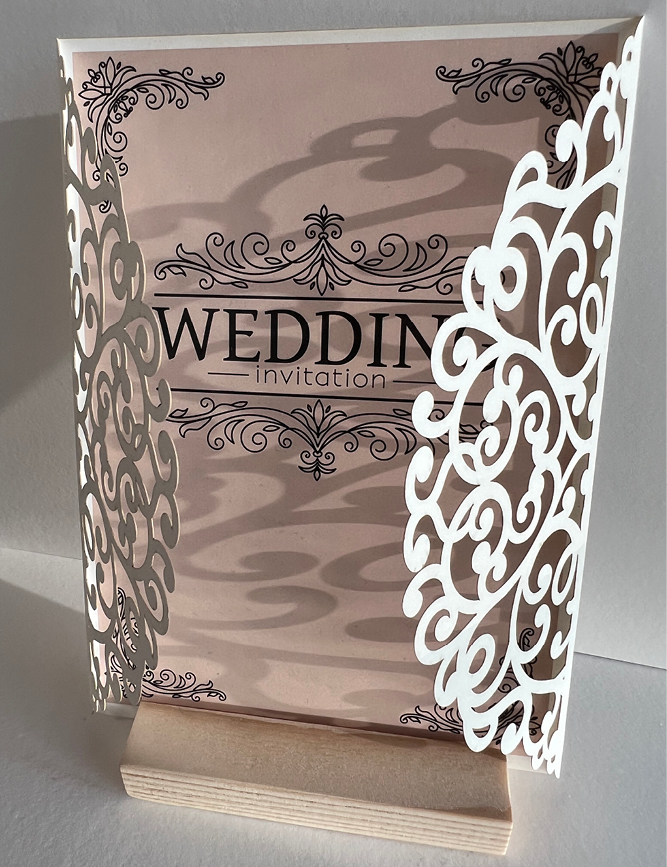 Laser gesneden trouwkaarten